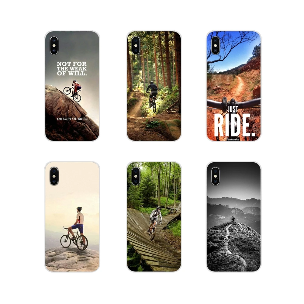 2018 горный велосипед Mtb сотовый телефон оболочка Чехлы для Apple iPhone X XR XS MAX 4 4S 5 5S 5C SE 6