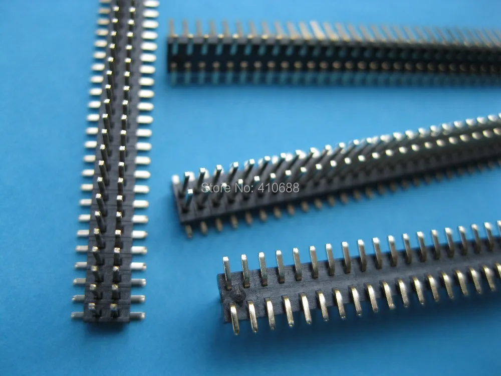 12 шт. Позолоченные SMT SMD 1 27 мм 2x40 80pin разрывный штыревой соединитель двухрядная