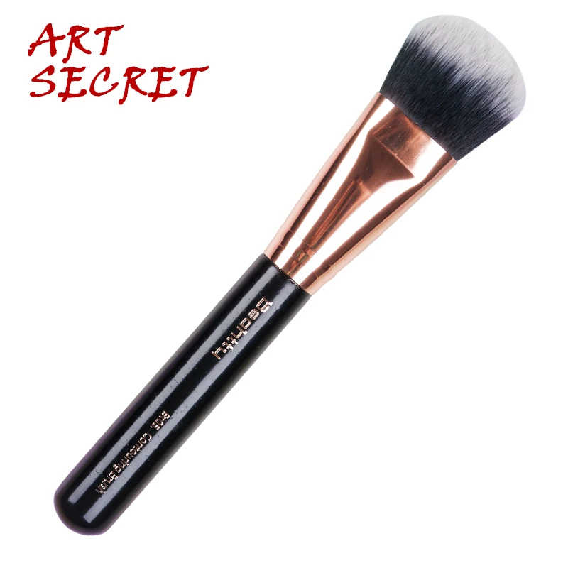 Бронзер кисть Artsecret Pro для контуринга синтетическое двойное волокно цвет розы