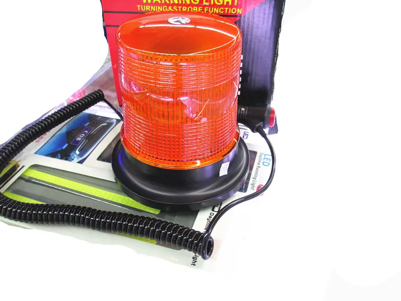 Магнитный Автомобильный аварийный янтарный оранжевый вращающийся маячок