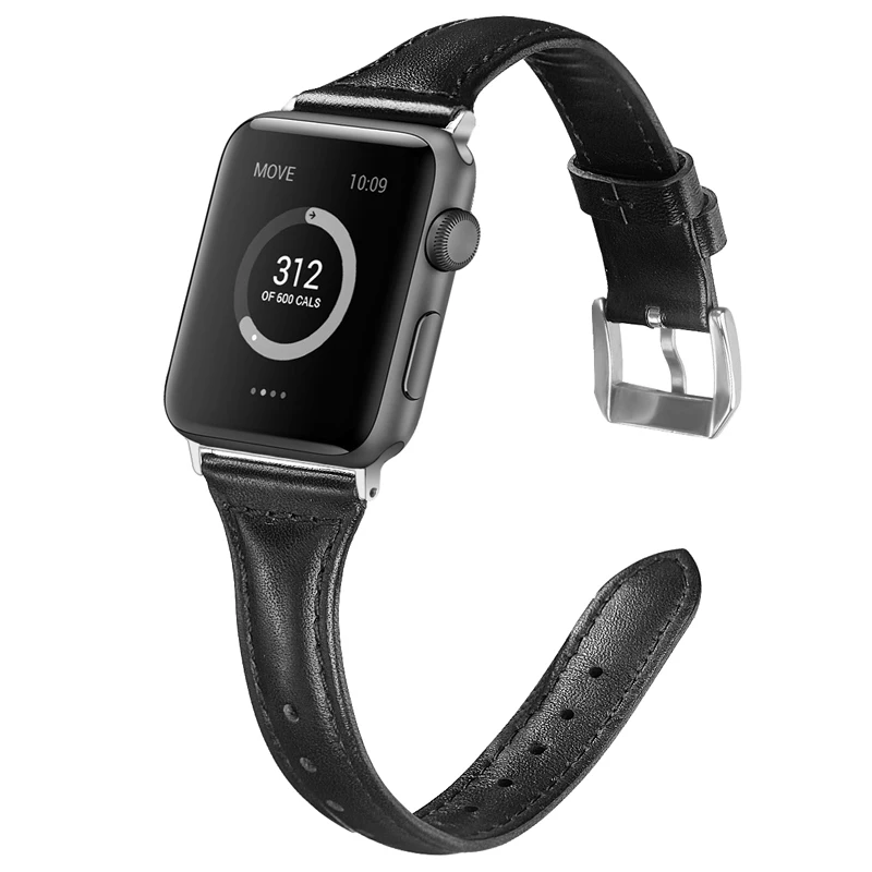 Кожаный ремешок с принтом для apple watch 5 6 band 44 мм 40 42 38 браслет наручных часов iwatch series