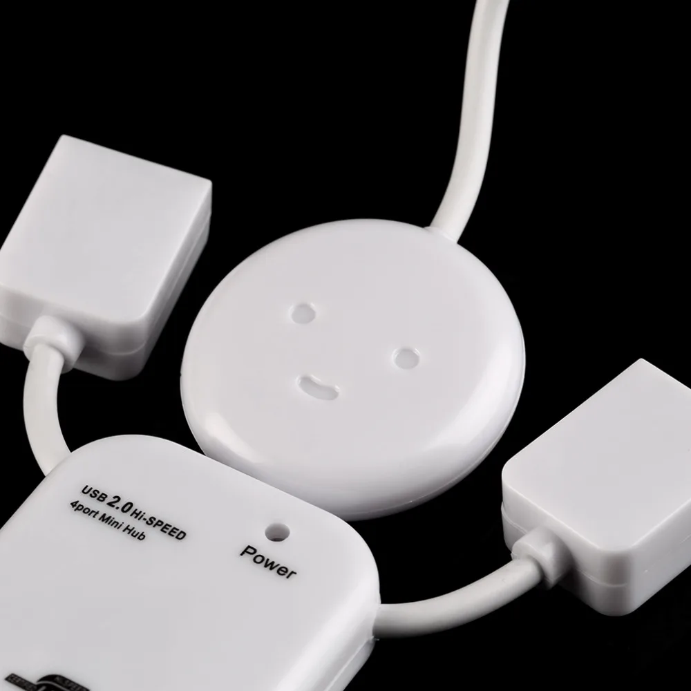 

Humanoid 4 Port Hub High-Speed USB 2.0 Splitter Cable Adapter for Laptop PC