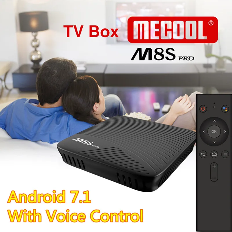 MECOOL M8S PRO Android 7 1 Amlogic S912 ТВ коробка Bluetooth 4 0 Декодер каналов кабельного телевидения 2