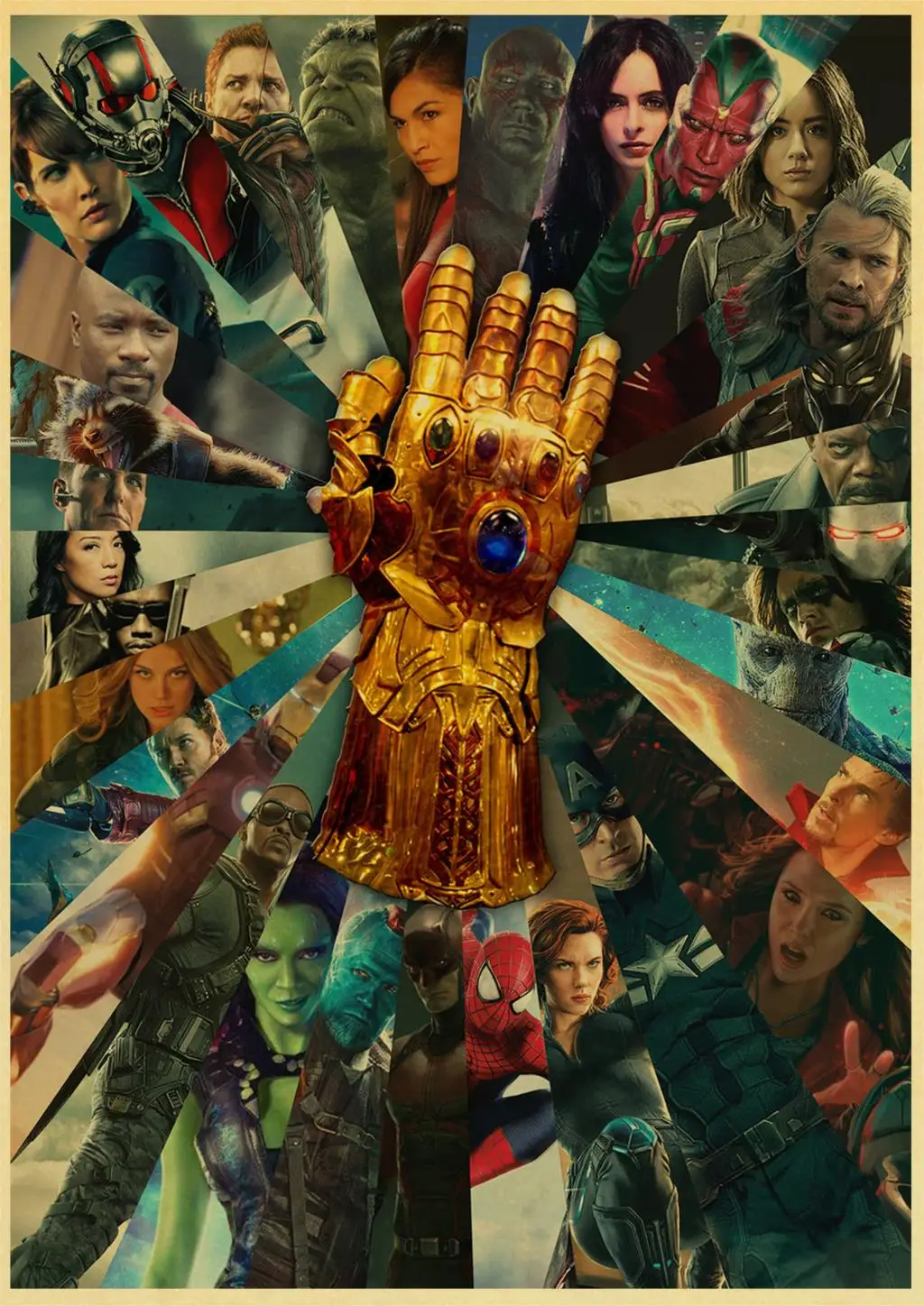 Фильм Marvel плакат Мстители Бесконечность войны Ретро плакат печатает Высокое качество наклейки на стену для гостиной украшение дома