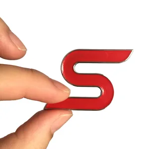 ABS пластиковая эмблема Sстикер ST Этикетка 3D логотип наклейка спортивный стиль для Ford Focus Fiesta Ecosport Kuga Mondeo Everest аксессуар