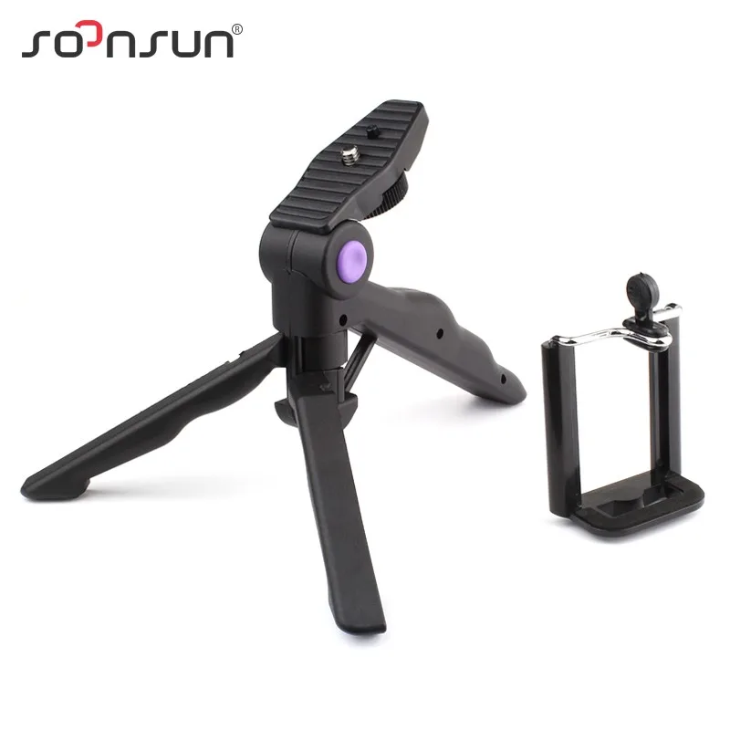 Портативный Складной Настольный Штатив SOONSUN подставка с держателем для телефона