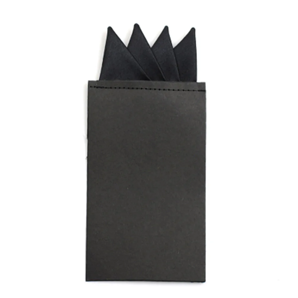 Мужской Классический 4 Складки предварительный складной карманный квадратный