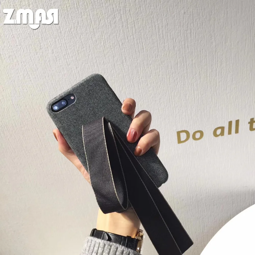 ZMASI Korean Ribbon Soft Cell Case for iPhone X 7 8 Lady Cloth Texture Phone Shell 6 6s plus Back Funda Cover |