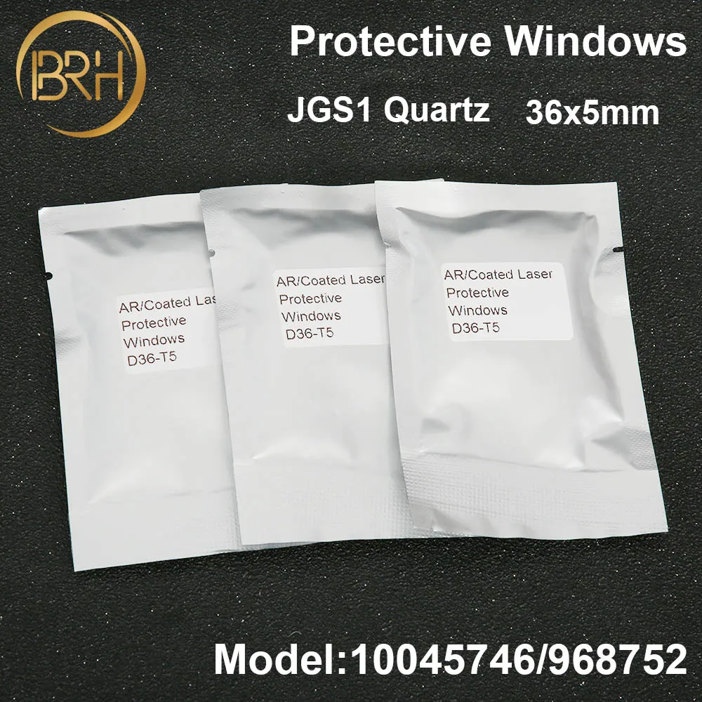 BRH 20 шт./лот JGS1 кварцевые Bystronic защитные окошки/объектив 10045746/968752 36*5 мм для