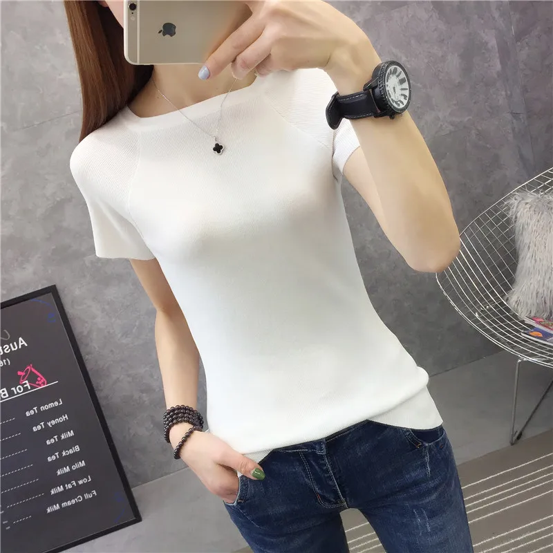 

Korean Version 2019 New Spring Knitted Sweaters -032-10983