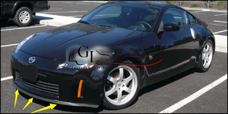 Дефлектор губ на бампер для Nissan Skyline GT R GTR R30 R31 R32 R33 R34 V35 передняя юбка спойлера ДЛЯ