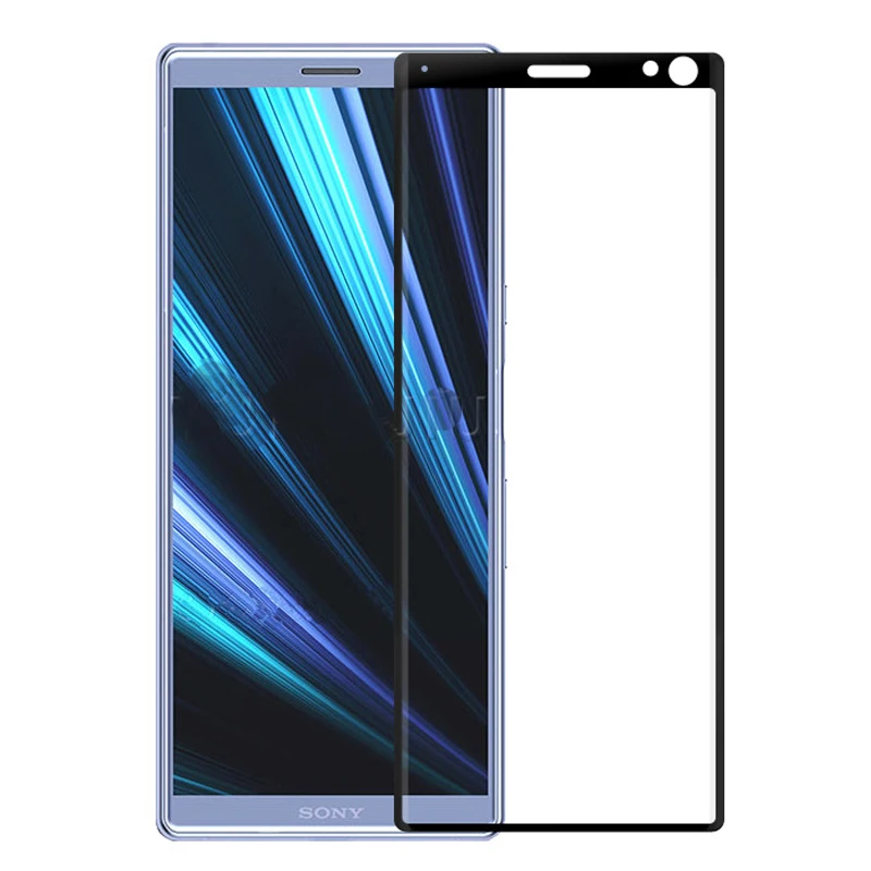 3D изогнутое закаленное стекло для Sony Xperia XA3 полное покрытие экрана Защитная