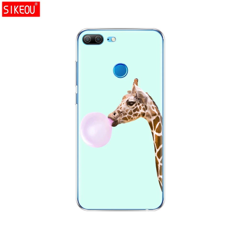 12083 Чехол для телефона Huawei honor 9 honor 9 lite, Мягкая силиконовая задняя крышка из ТПУ 360, Защитная Прозрачная крышка с рисунком кота - Цвет: 12083