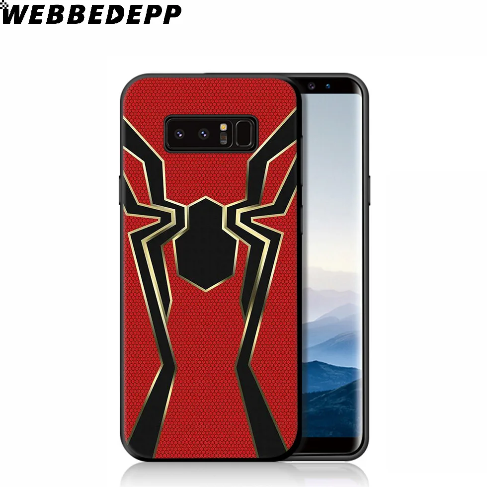 Мягкий чехол с логотипом WEBBEDEPP Mavel Spiderman для samsung Galaxy S10 S10e S9 S8 Plus S7 S6 Edge S9 Plus и J6 Note 10 Plus 9 8 - Цвет: 3