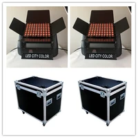 4 pieces with flightcase 8010w outdoor led flood 4in1 city color led wall washer dmx led wash lighting