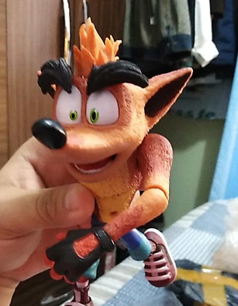 Оригинальная игра NECA Crash Bandicoot Sane Trilogy ПВХ фигурка Коллекционная для детей игрушки