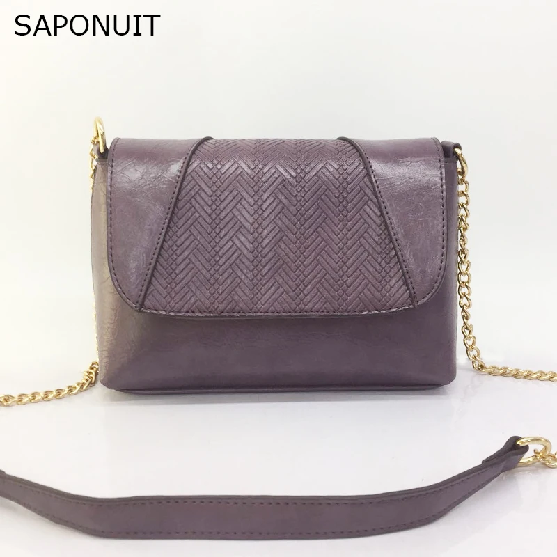 Женская сумка через плечо SAPONUIT из искусственной кожи новинка 2019 | Багаж и сумки