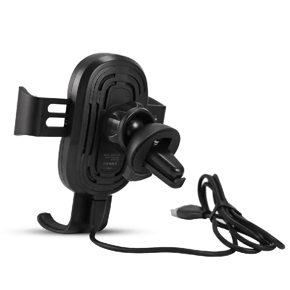 Partol Wireless Car Charger Mount Intelligent Lock Phone Holder Stand Air Vent for Phones Fast Charging Gravity Auto 10W | Автомобили и