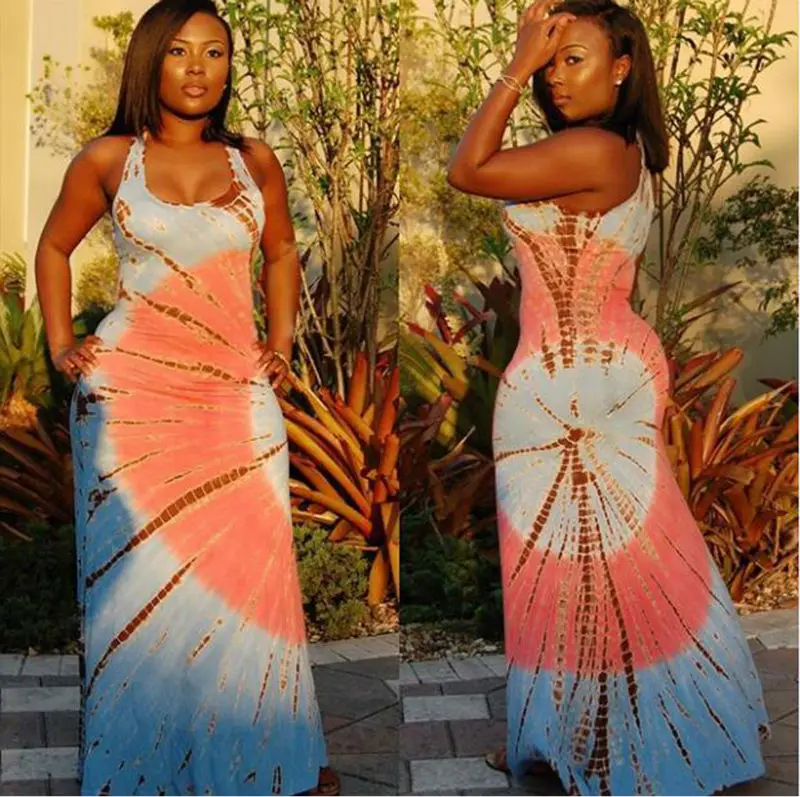 2016 хит продаж повседневное облегающее длинное платье без рукавов летнее женское