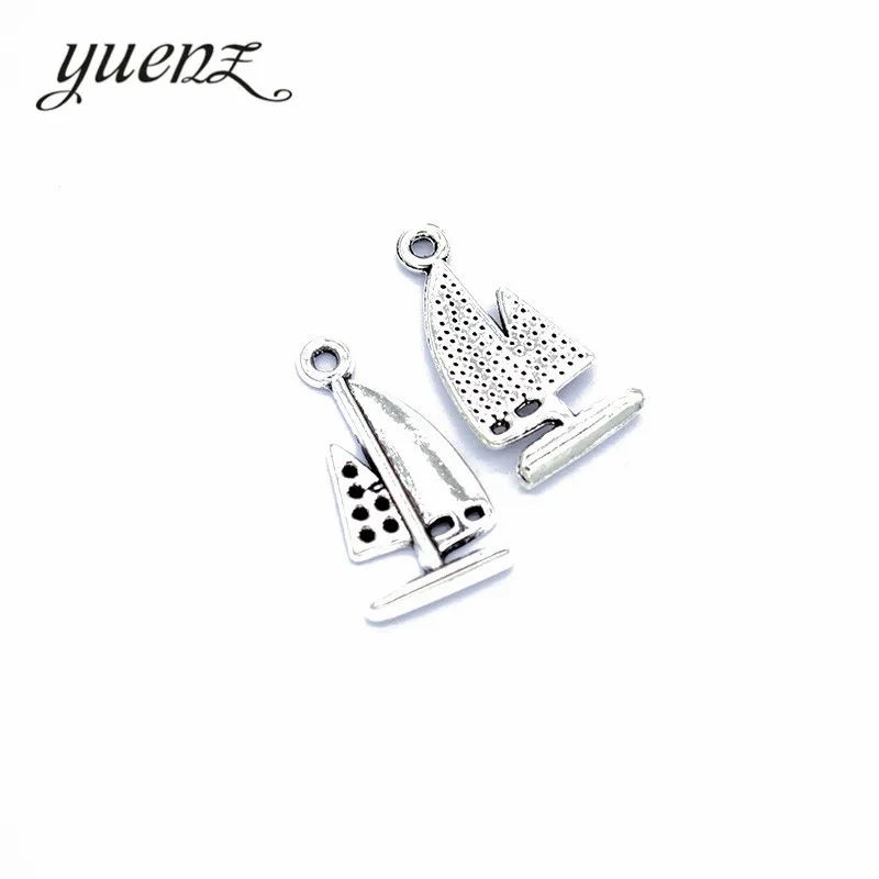 Подвески YuenZ 10 шт. античные посеребренные подвески из сплава цинка для парусника