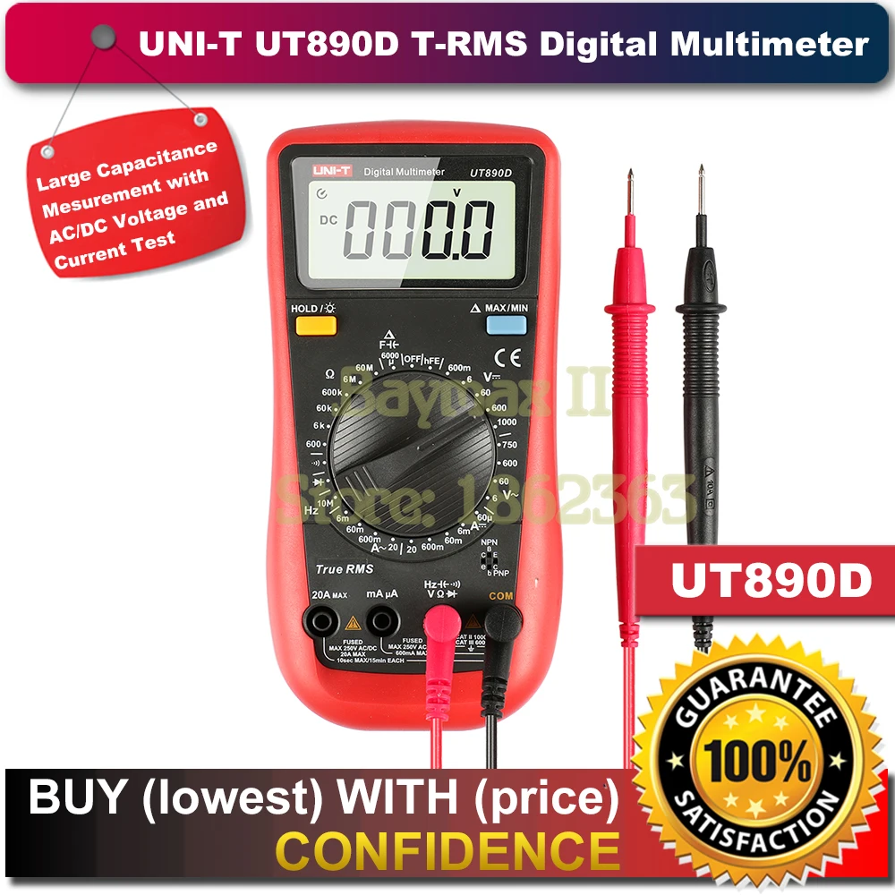 UNI T UT890D обратно светильник True Rms 6000 граф происходит автоматическое отключение