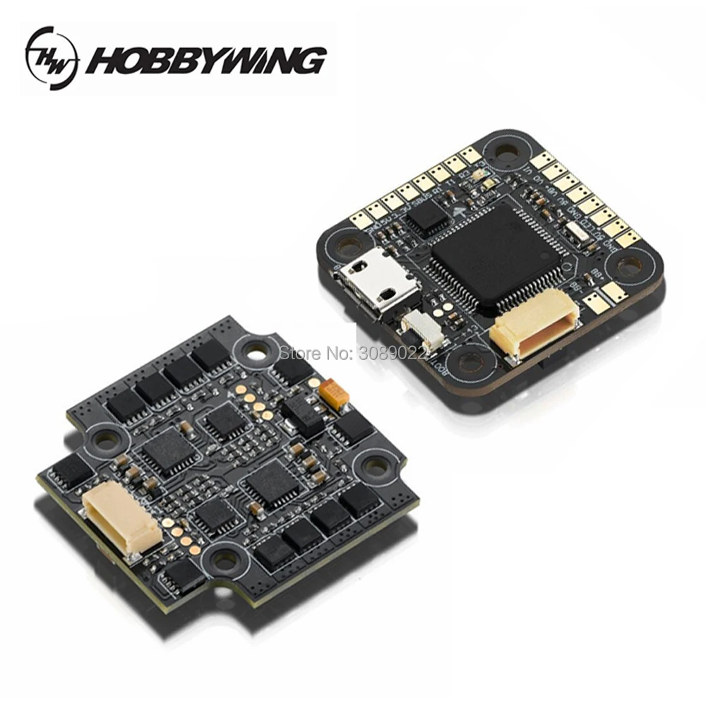 Контроллер Hobbywing XRotor для Nano F4 Micro Flight Controller AIO OSD 5V BEC w/ 20A BLheli_S DShot600 2 4S 4 в 1 20*20 мм