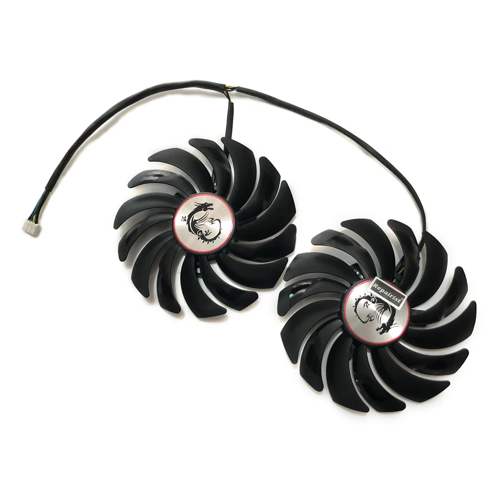 Кулер для компьютерного радиатора 2 шт./лот вентиляторы RX470 охлаждающий