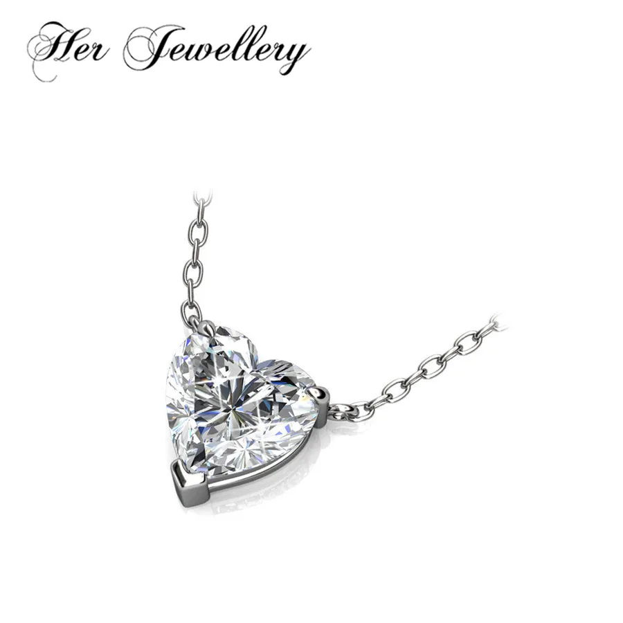 Her Jewellery 2018 women Lovers' jewelry Heart Crystal pendant necklace Made with crystals from Swarovski HP0050 | Украшения и