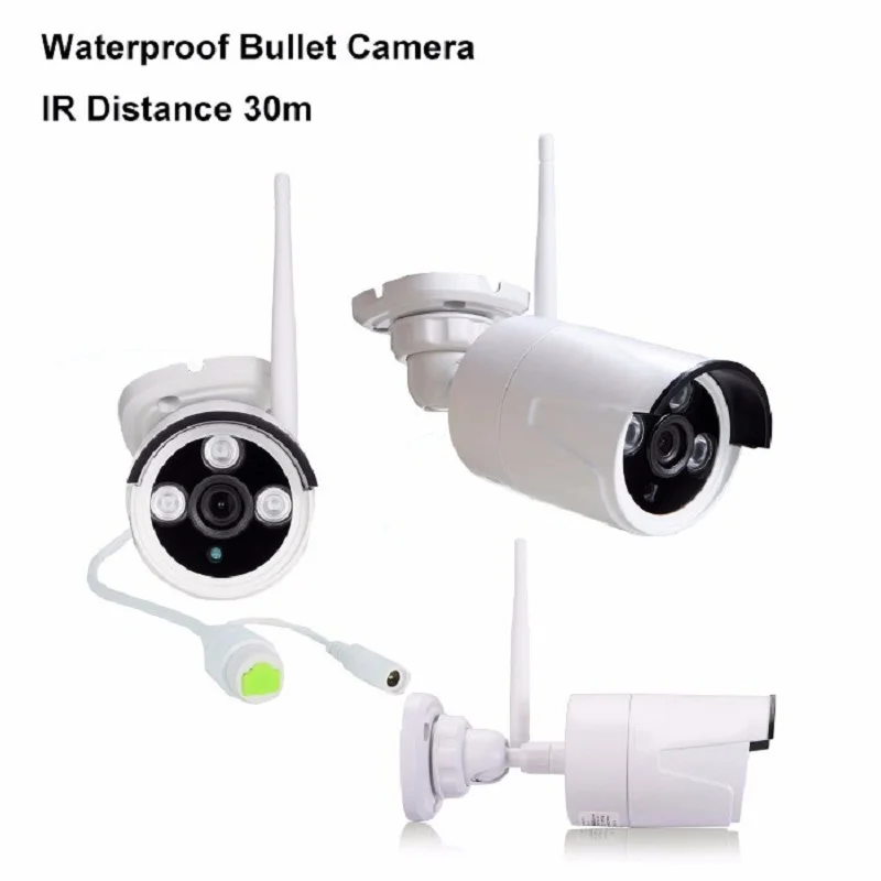 4CH 1080 P 10 дюймов Displayer Беспроводная система видеонаблюдения NVR IP камера IR CUT Пуля CCTV