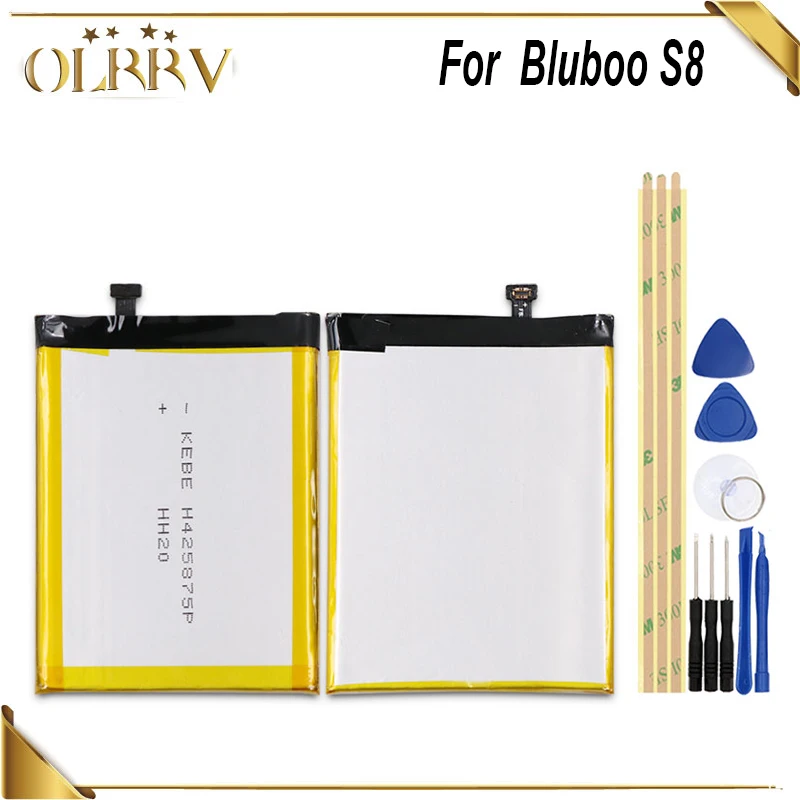 OLRRV 3450mA hHight емкость батареи для Bluboo S8 высокое качество Мобильный телефон батарея +