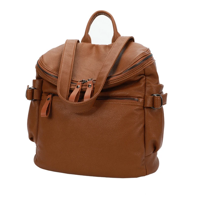 Женский кожаный мини-рюкзак школьный рюкзак из спилка для девочек-подростков |