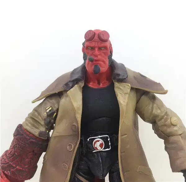 7 дюймов 2 типа фильм HB Hellboy серия включает сигару Samaritan пистолет фигурка Коллекционная модель игрушки