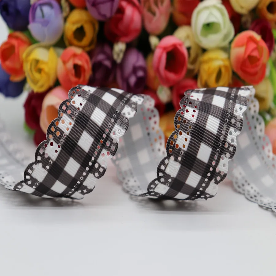 10 ярдов Grosgrain полые кружевные ленты сетки печатные ленты 30 мм пробки для бутылок DIY ремесла ручной работы аксессуары M19040703