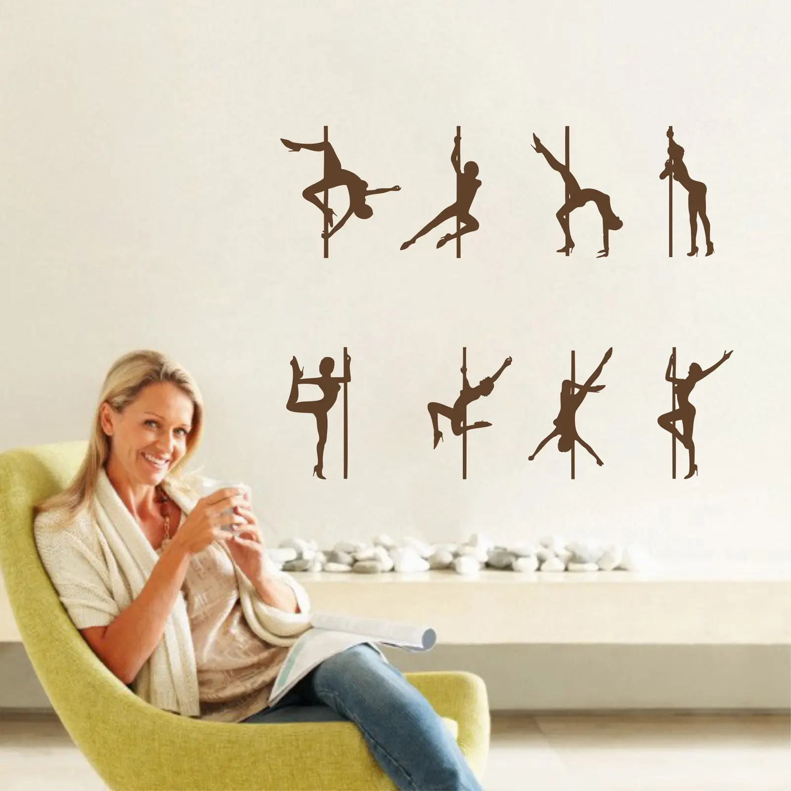 Полюс Танцы Съемные Виниловые Наклейки на стены наклейки украшения дома | Дом и