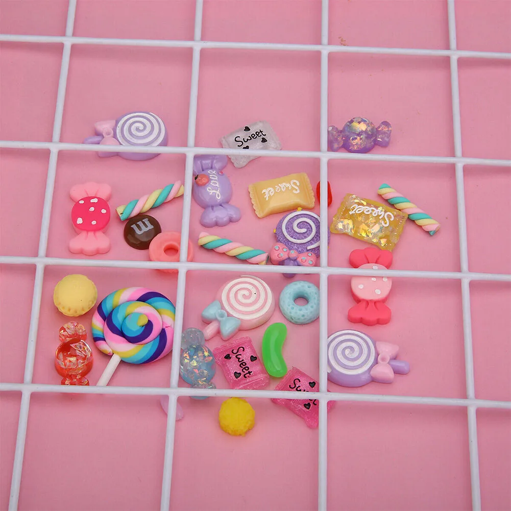 30 шт. аксессуары бусины для слаймов милые конфетные плоскогубцы принадлежности