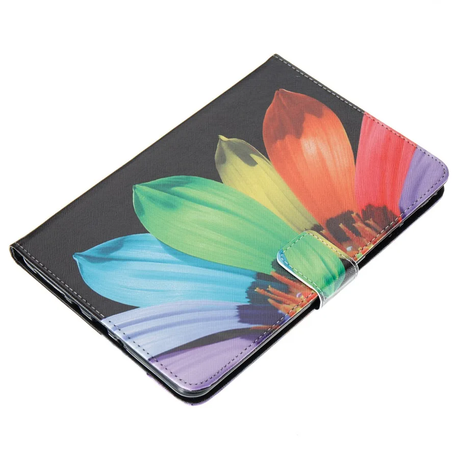 Цветочным принтом куртка из искусственной кожи чехол для Samsung Galaxy Tab A 8 0 T350 T351 SM