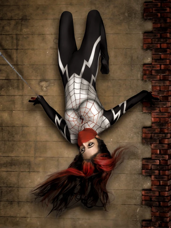 2018 новый индивидуальный Шелковый костюм Cindy Moon Spider для женщин с 3D принтом