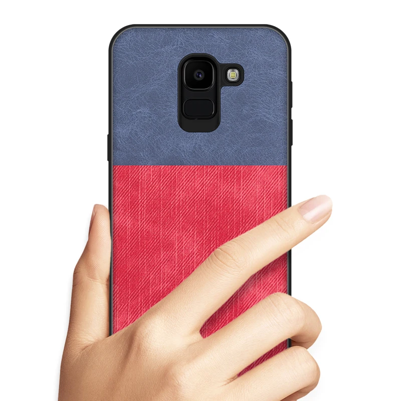 Чехол для samsung J6 плюс 2018 из искусственной кожи чехол мягкий силиконовый полное