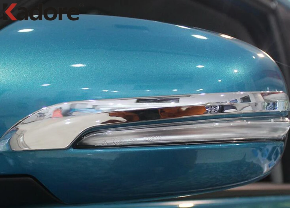 2 шт. хромированные полоски для зеркала заднего вида Suzuki Sx4 S Cross 2014 2018|car mirror|rearview