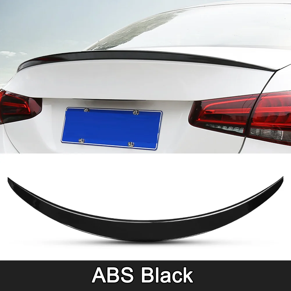 Черный Для Mercedes Benz A Class W177 V177 A180 A200 A220 A250+ Автомобильный багажник задний план успокаивающий ветер потревоженный поток наклейка аксессуар - Название цвета: Черный