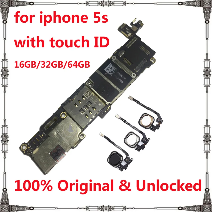 Материнская плата для iphone 5s 16 ГБ 32 64 бесплатная доставка оригинальная Заводская