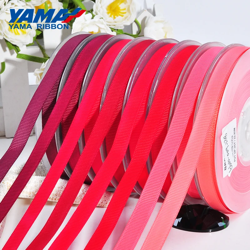 YAMA Grosgrain Ribbon 2 &quot2 5&quot 3 &quot3 4 &quotдюймов 50 57 63 75 89 100 мм ярдов/партия красная серия для