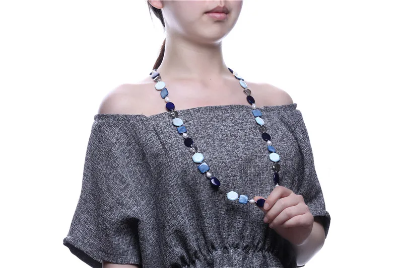 Уникальное ожерелье из дисков овальной квадратной шестиугольной раковины с бисером множественных геометрических форм, ручная работа, пляжные украшения для костюма