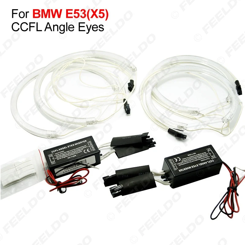 

FEELDO 1Set Car Headlight CCFL Angel Eyes Light Halo Rings Kits Light For BMW X5(E53) DRL #AM3899