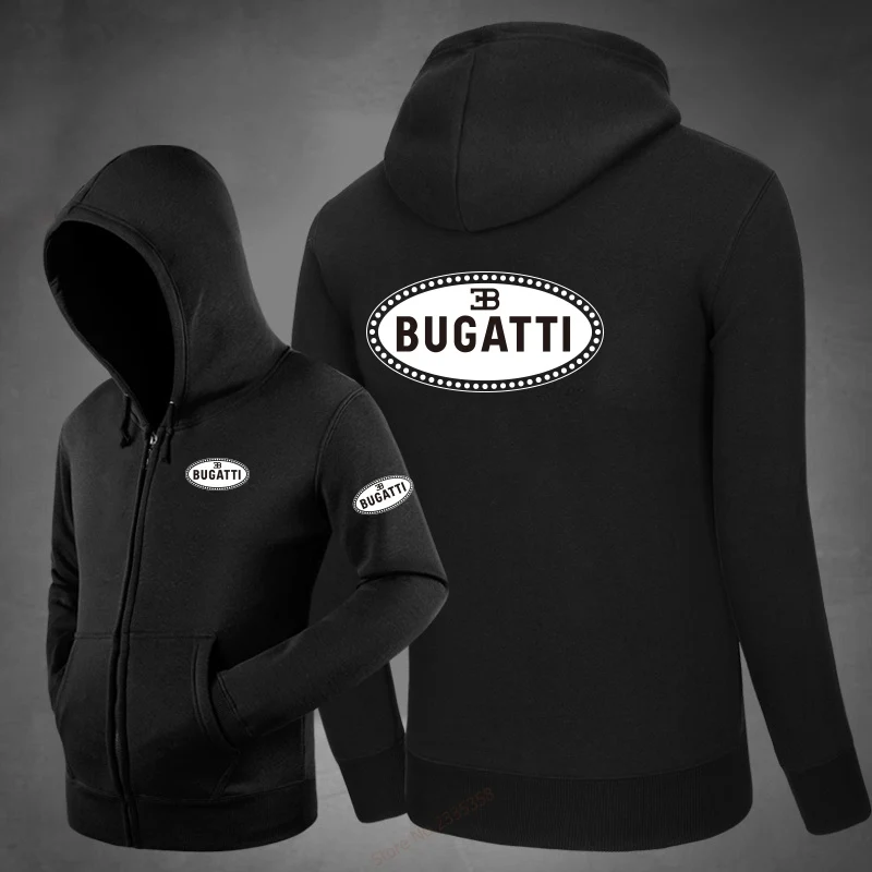 2019 мужские толстовки Мужская брендовая Толстовка bugatti на молнии толстовка