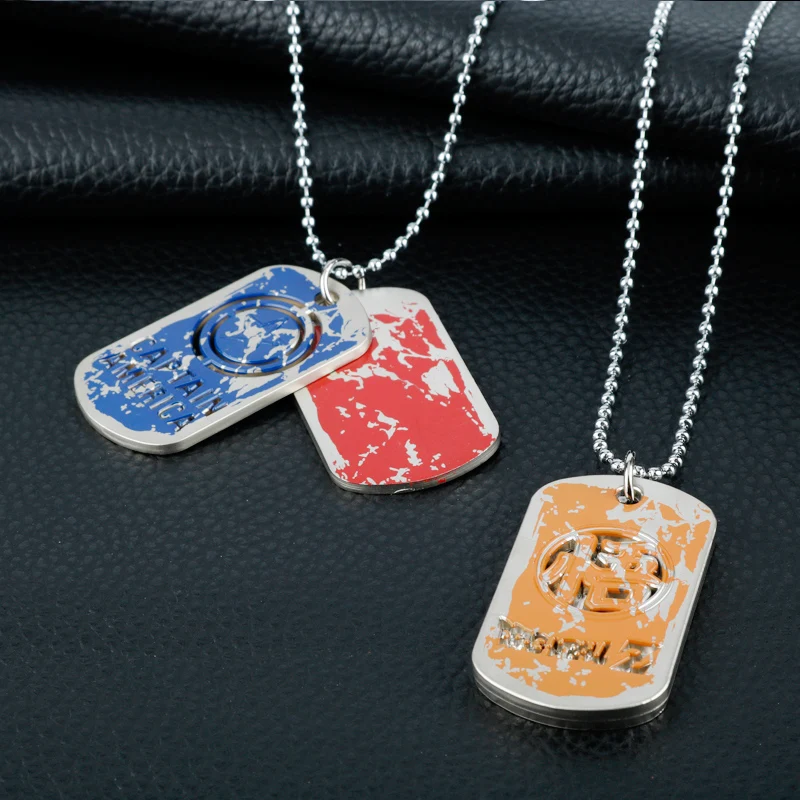 Ожерелье в стиле милитари армейское колье с подвеской виде надписи бирки