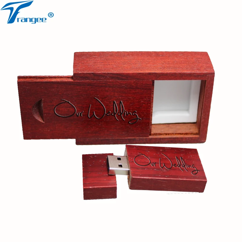 Деревянный USB флеш-накопитель Trangee 8 ГБ 16 32 2 0 флешка Redwood и коробка (более 5 шт.