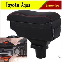 for toyota aqua armrest box central store content box cup holder ashtray interior car styling accessories
