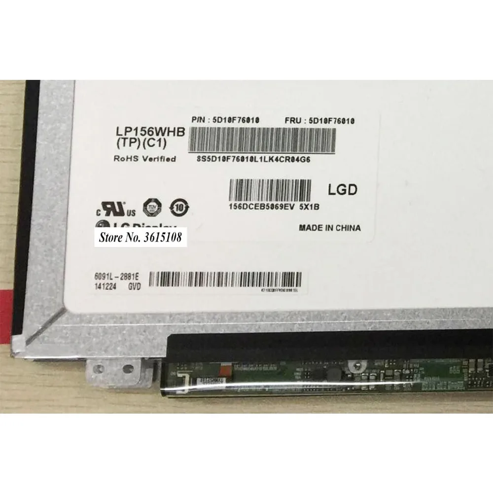 15 6 дюйма матрица ноутбука LP156WHB (TP)(C1) TPC1 P/N FRU 5D10F76010 HD 1366X768 ЖК экран 30 контактный eDP TP
