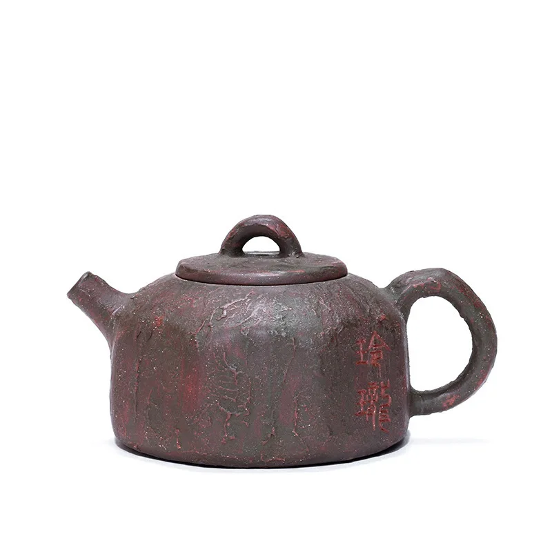 mud and green mud Эмалированный керамический чайник, секция, глина, зеленая глина, рок-группа, полный ручной знаменитый чайный горшок,, чайный набор, генератор волос - Цвет: mud and green mud